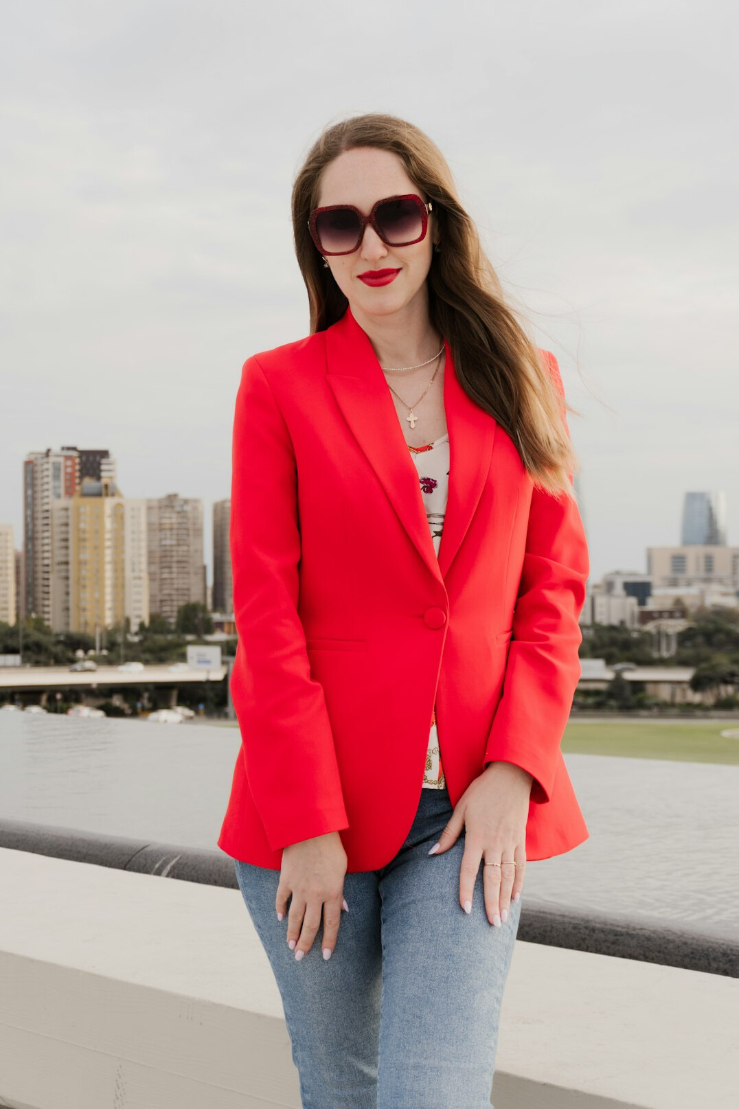 Portrait of a smiling professional woman in a blazer
